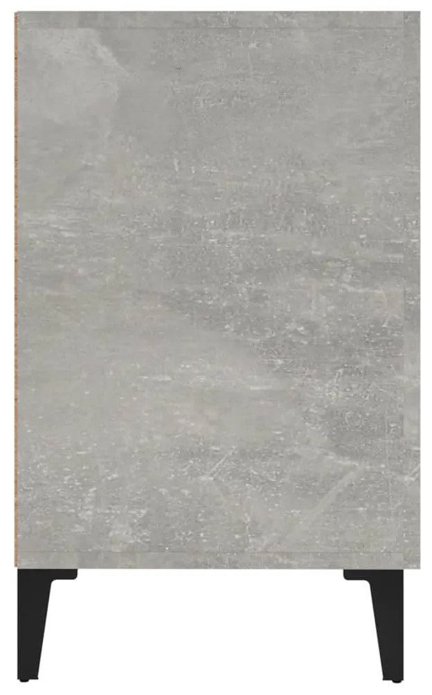 betonszürke szerelt fa tálalószekrény 100 x 36 x 60 cm