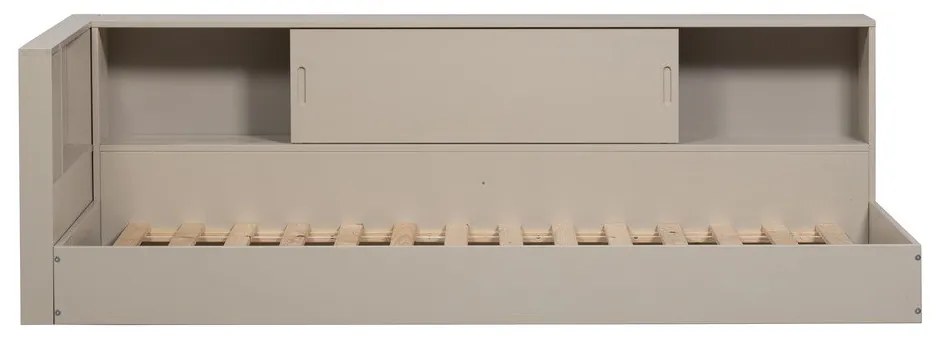 Szürke-bézs borovi fenyő egyszemélyes ágy ágyrács nélkül 90x200 cm Carter – WOOOD