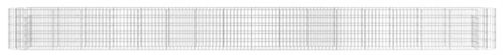 horganyzott vas gabion magaságyás 610 x 50 x 50 cm