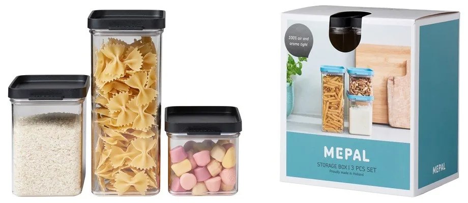 Élelmiszertartó doboz szett 3 db-os Omnia – Mepal