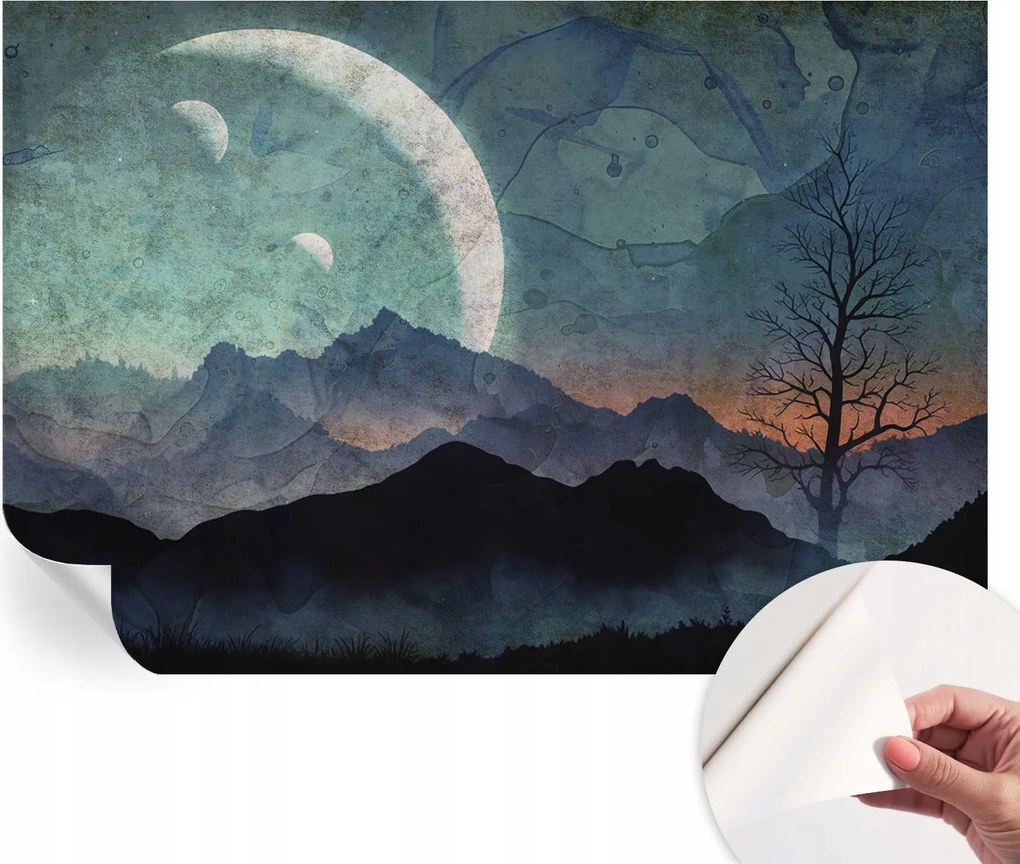 Öntapadós Fali Fotótapéta Hálószobába Éjszakai tájkép 152x104 cm