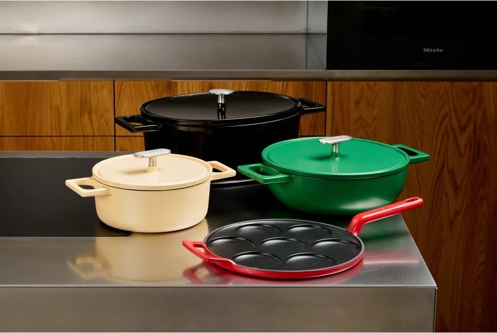 Öntöttvas serpenyő fedővel ø 26 cm tegame Mattia 3.0 – FABINI