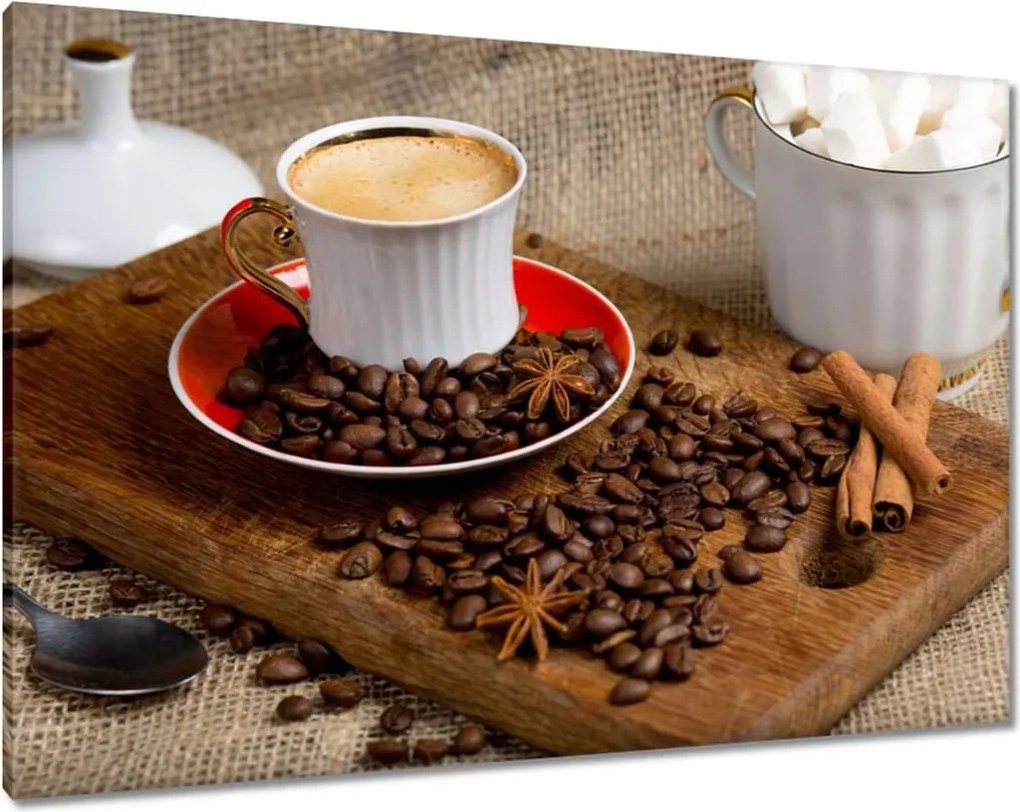 Vászonkép 100x70 Kávé a reggelben