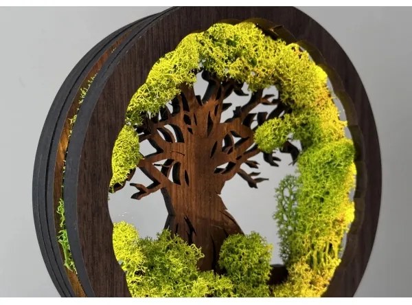 Li-Go 23604/DUB2 - Fényerőszabályozható LED asztali dekoráció LED/12W/230V 20x22 cm tölgy