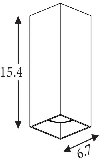 Searchlight 24126WH - DON fali lámpatest 2xGU10/10W/230V fehér
