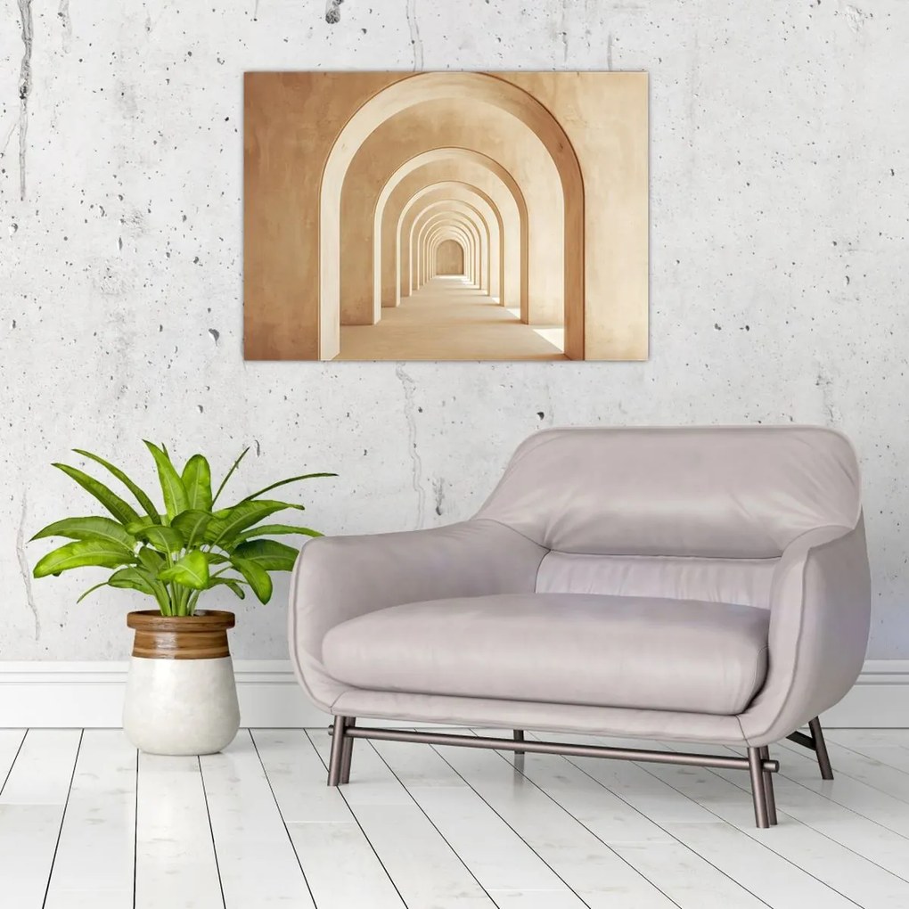 Kép - Bézs átjáró (70x50 cm)