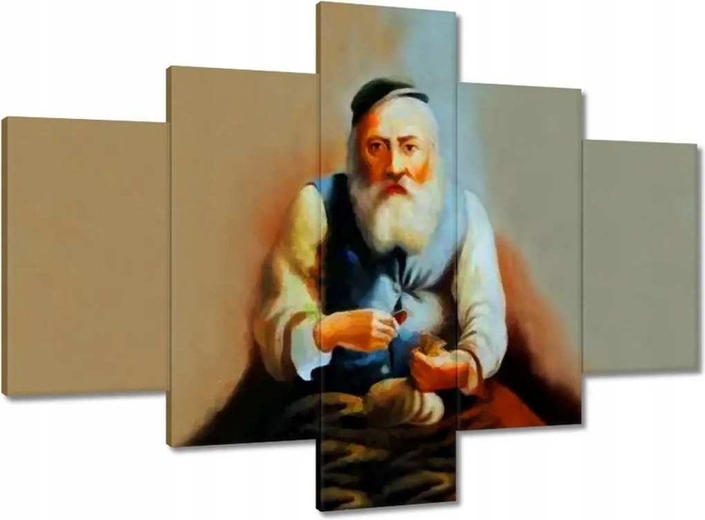 Vászonkép 100x70 Zsidó pénzszámoló