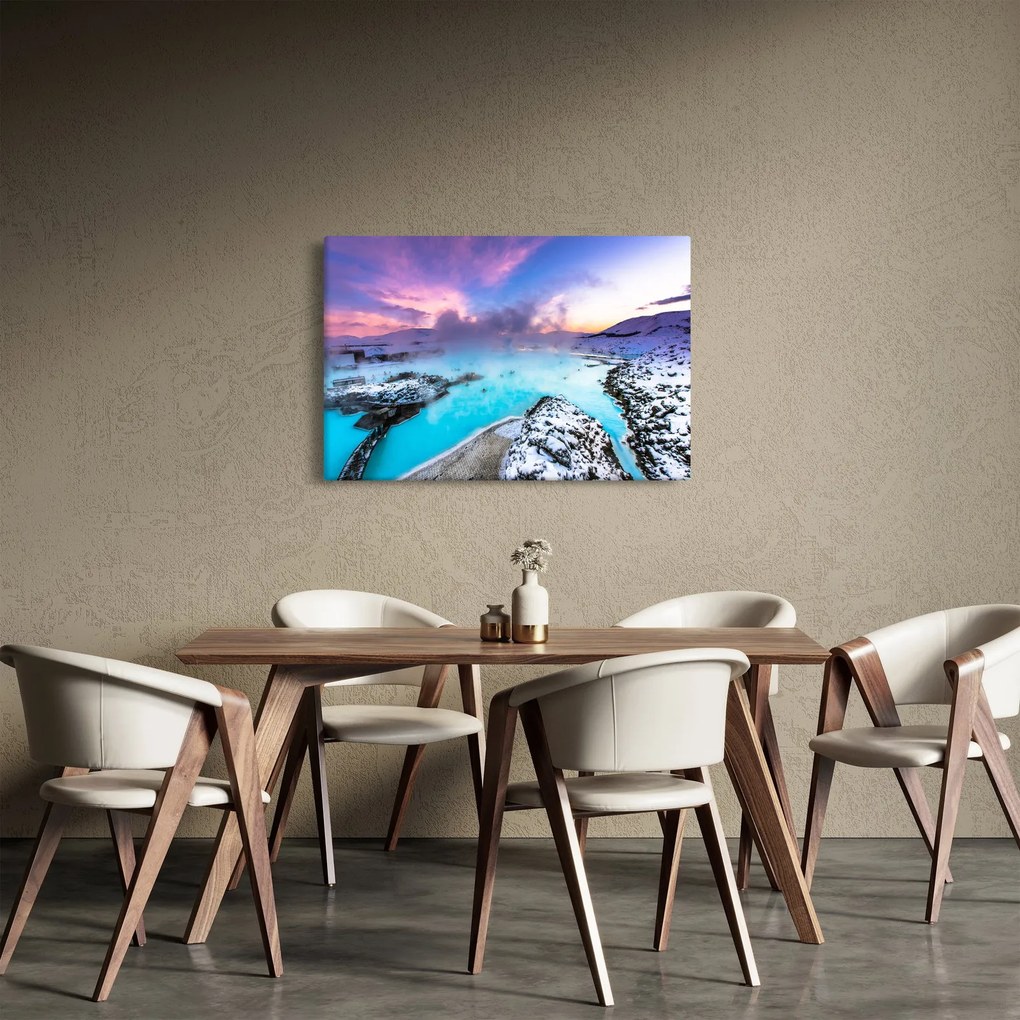 Kép - kék lagúna, Izland (90x60 cm)