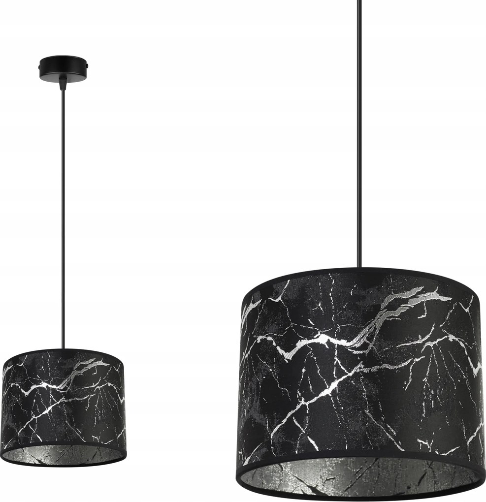 Mennyezeti Lámpa Lógó Csillár Szimpla Lámpabúra Glamour Márvány Ezüst