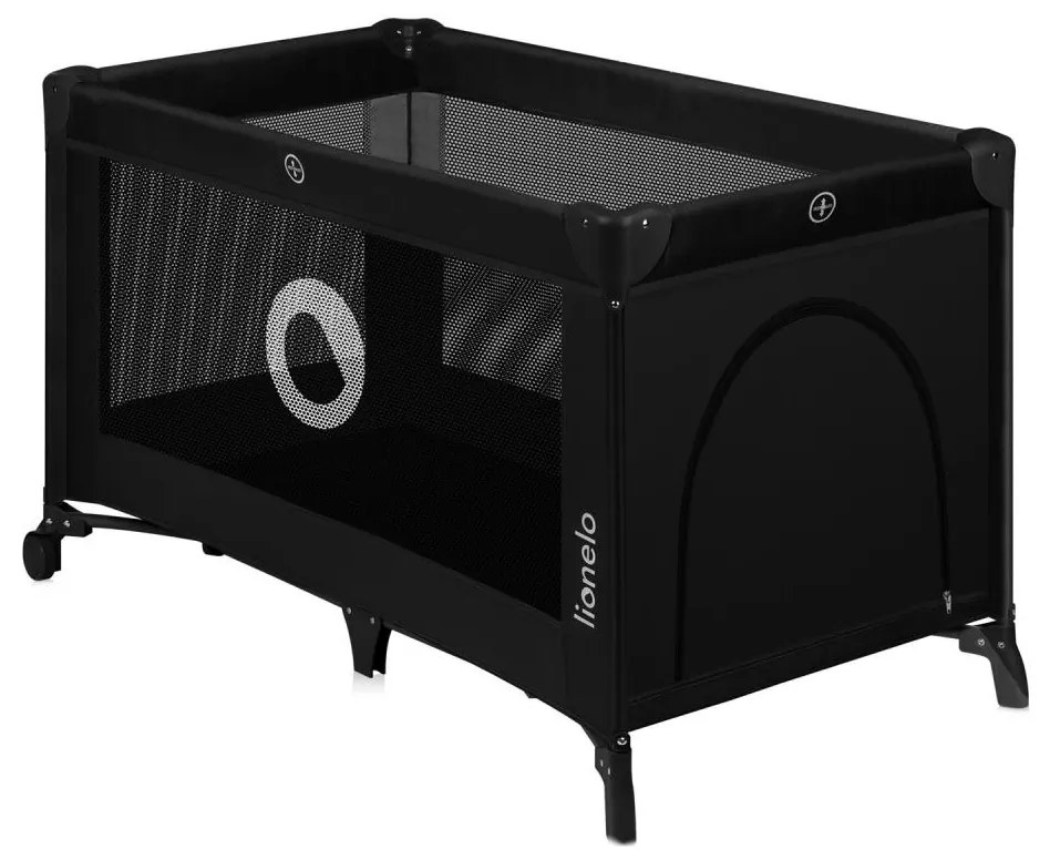 Lionelo - Utazóágy STEFI fekete karbon