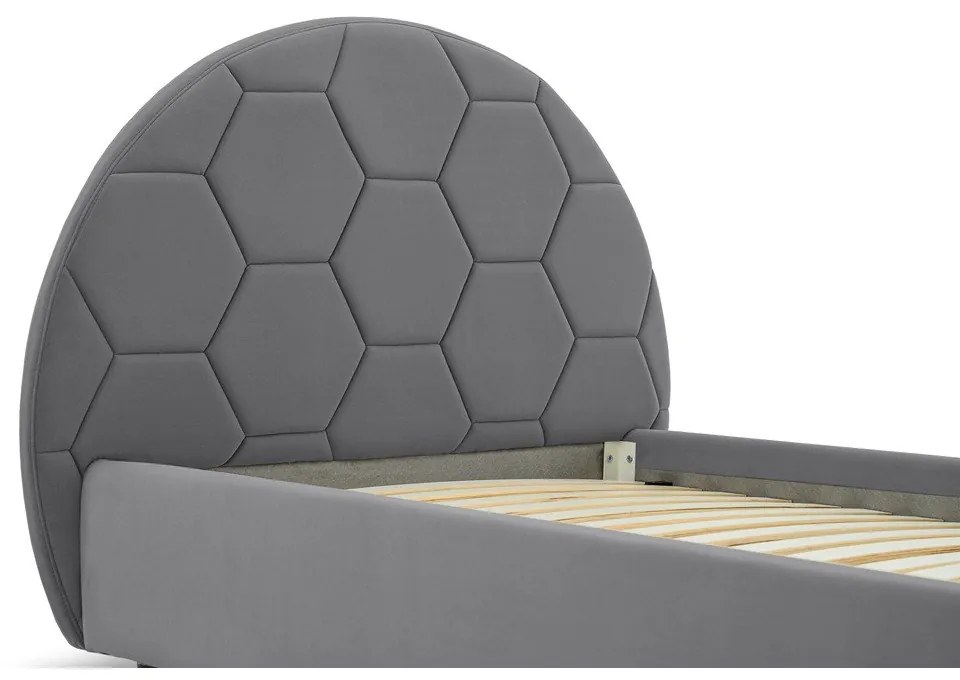 Szürke gyerekágy 90x200 cm Mercury – Scandic