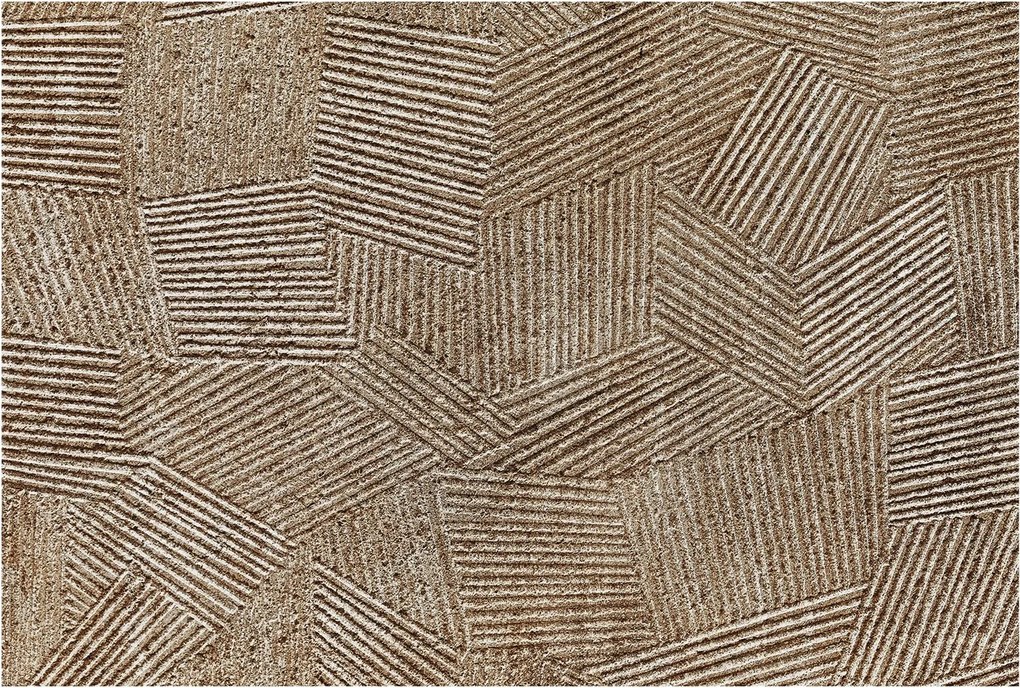 Divatos 3D Fali Tapéta Strukturált vonalak 104x70 Ragasztóval