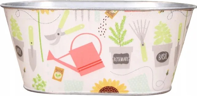 Fém takaróponyva hosszúkás ovális 30x11cm