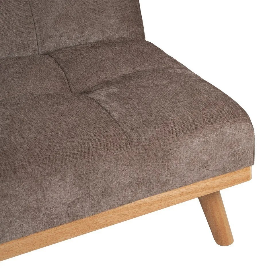 Barna zsenília kinyitható kanapé 178 cm – Ixia