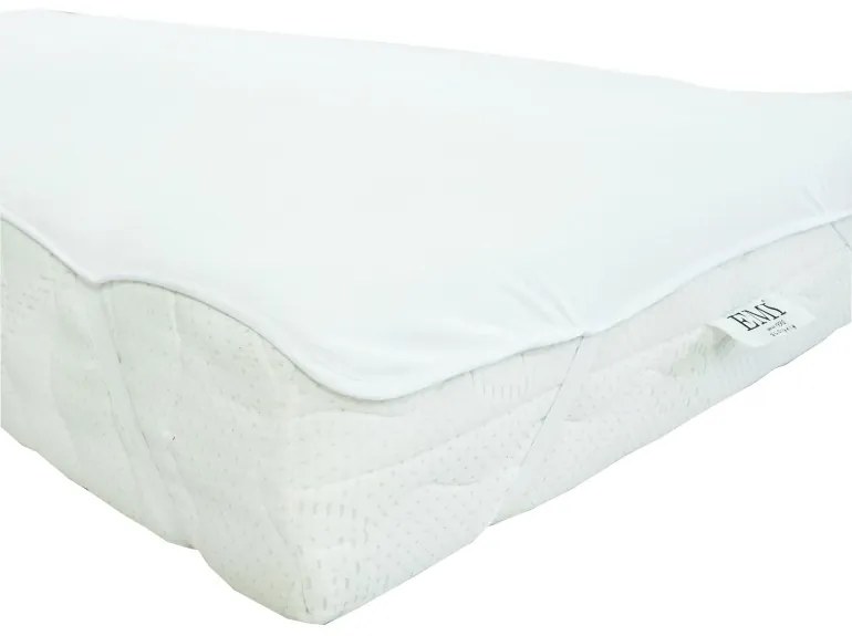 EMI fehér vízhatlan lepedő a sarkakon gumiszalaggal, Bővített lap 160x220