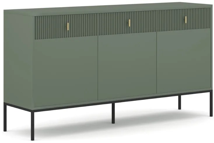 Comodă verde mat. MAGGIORE MA03 3D3S