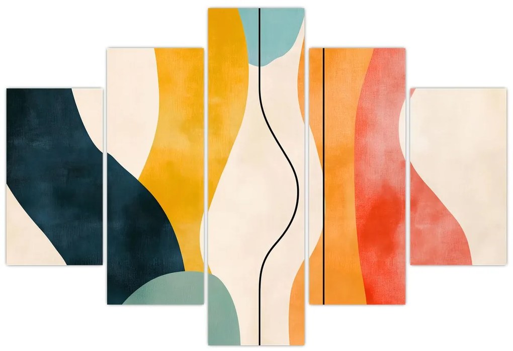 Kép - Minimalista színes illusztráció II. (150x105 cm)