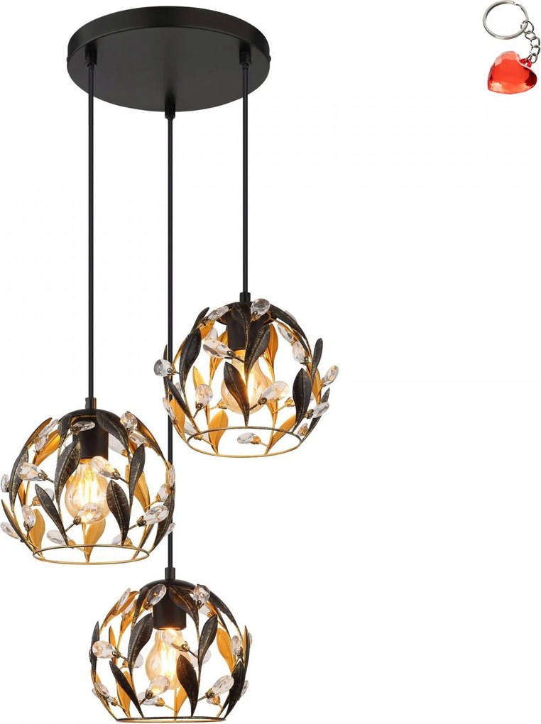 Függő lámpa Mika 15759-3HR Globo