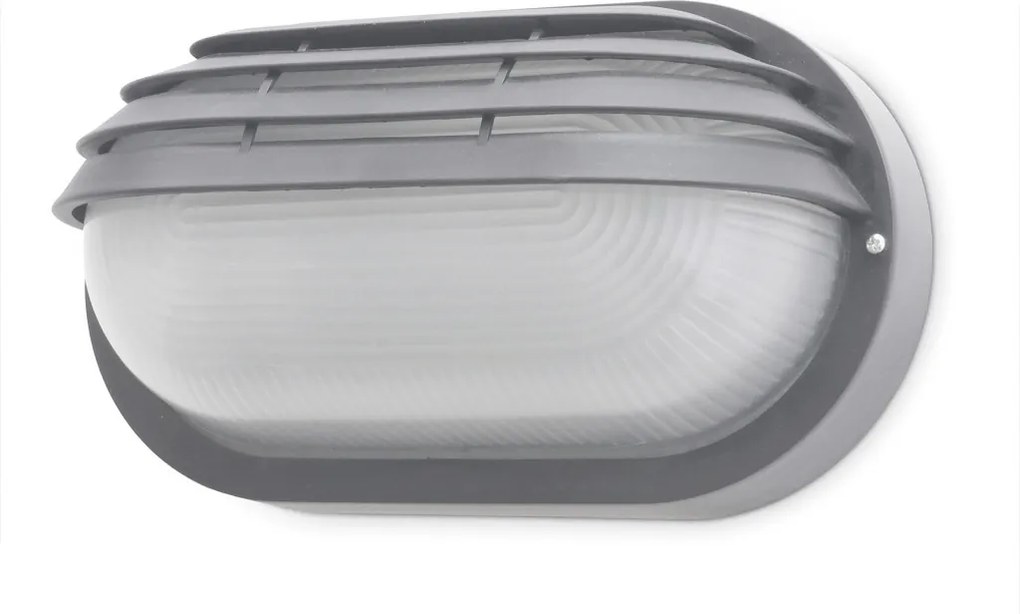 NOVOLUX 107G-G05X1A-03 FAR Modern Kültéri Fali Lámpa Szürke E27 IP44