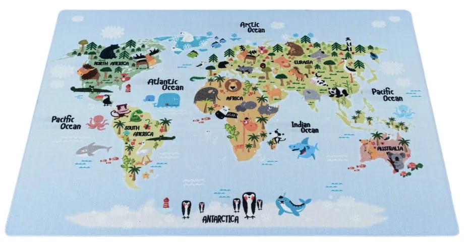 Világoskék gyerek szőnyeg 80x120 cm Play – Ayyildiz Carpets