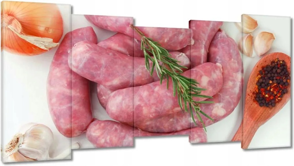 Vászonkép 150x80 Saját kolbász Termékek