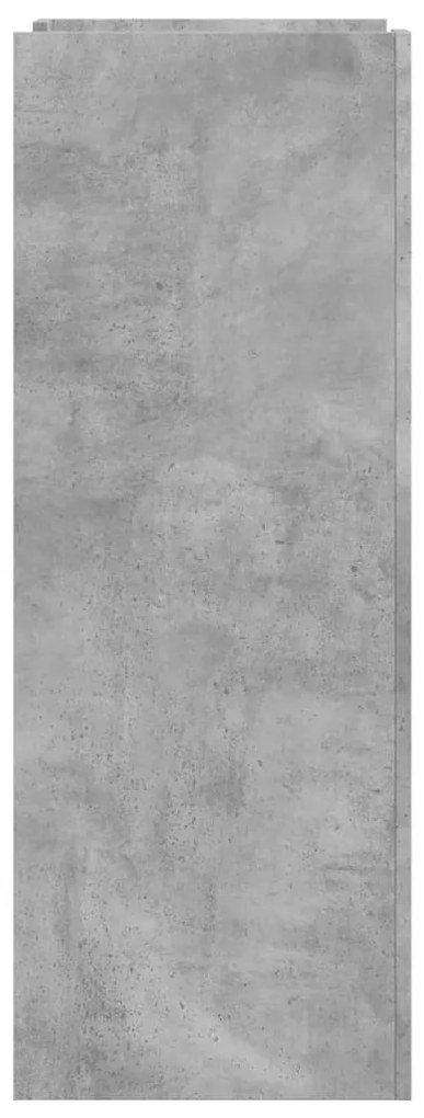 betonszürke szerelt fa cipősszekrény 52 x 37,5 x 100 cm