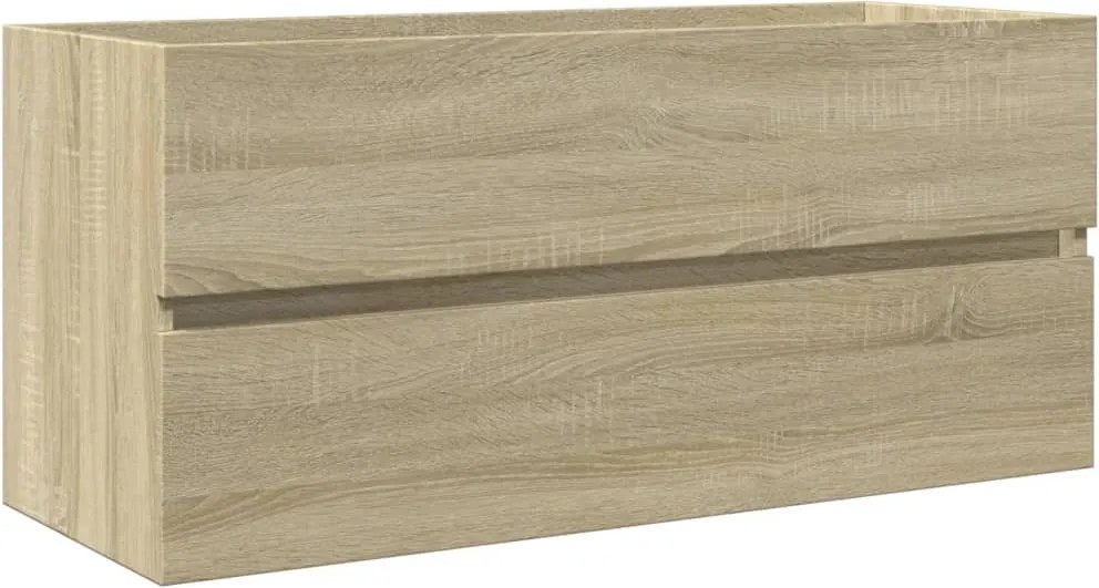 vidaXL sonoma tölgy szerelt fa fürdőszobai mosdószekrény 100x38,5x45cm