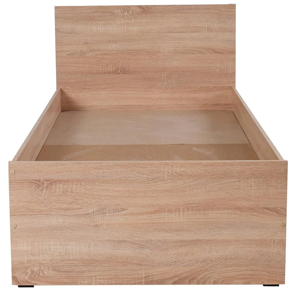 Egyszemélyes ágy 90 cm Krynalona 1 (ágyráccsal) (szonoma tölgy). 1108499
