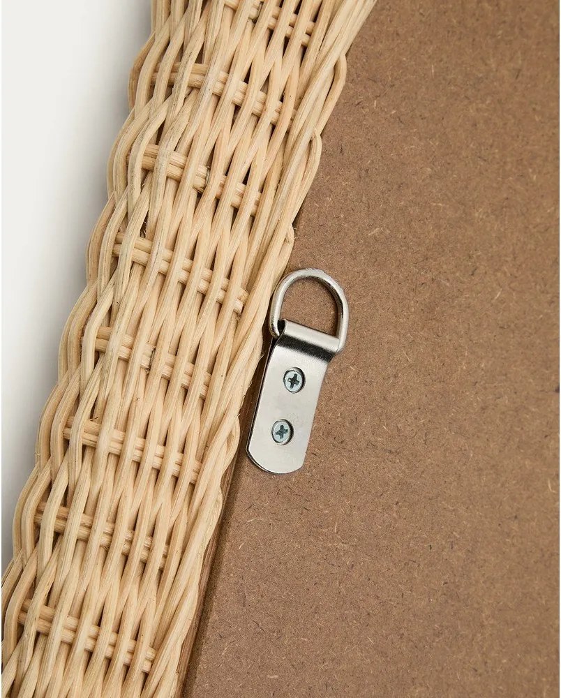 Fali tükör rattan kerettel 38x59 cm Zilna – Kave Home
