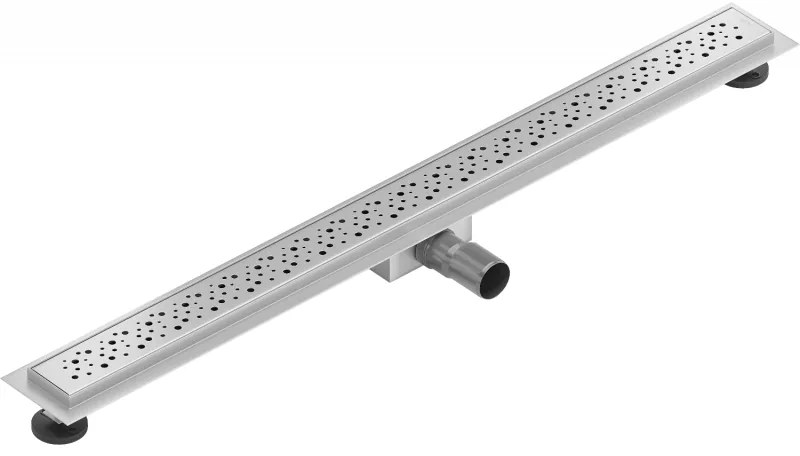 Mexen Lapos rozsdamentes acél zuhanyfolyóka 80 cm minta M12, 1021080-15