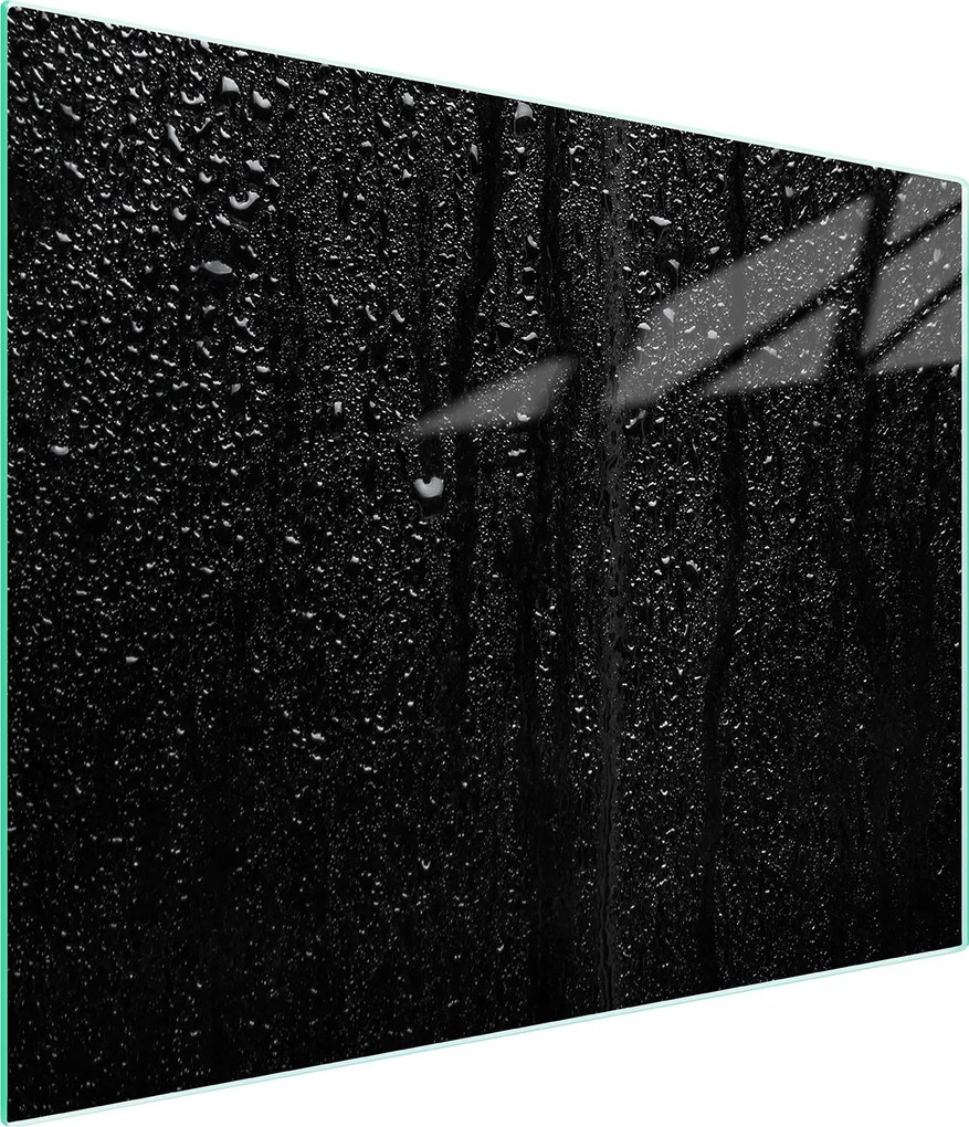 Üveg Vágódeszka 52x30 Fekete Edzett Üveg