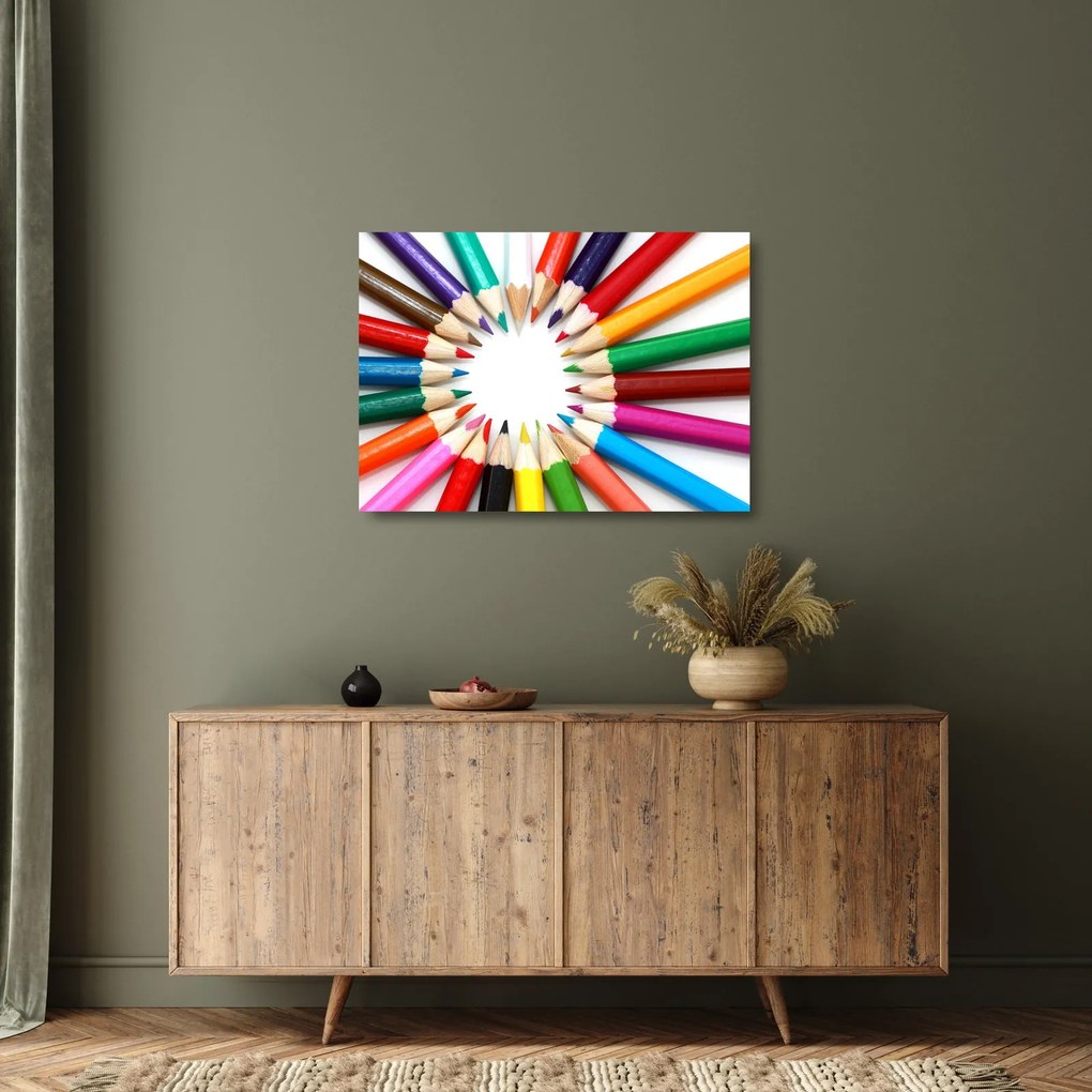 Ceruza képe (üvegen) (70x50 cm)