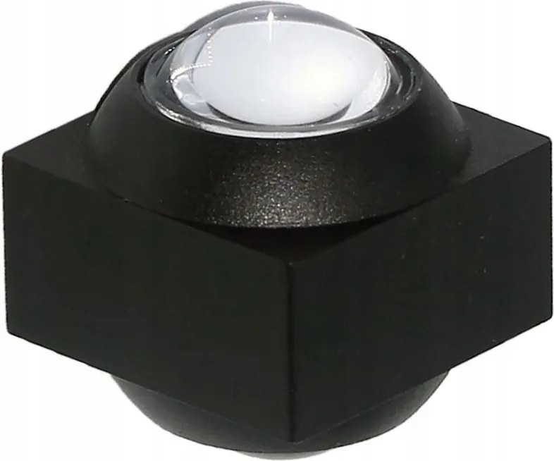 Kültéri LED-es kerti fali lámpa fekete felső alsó 3000K IP54 V-tac