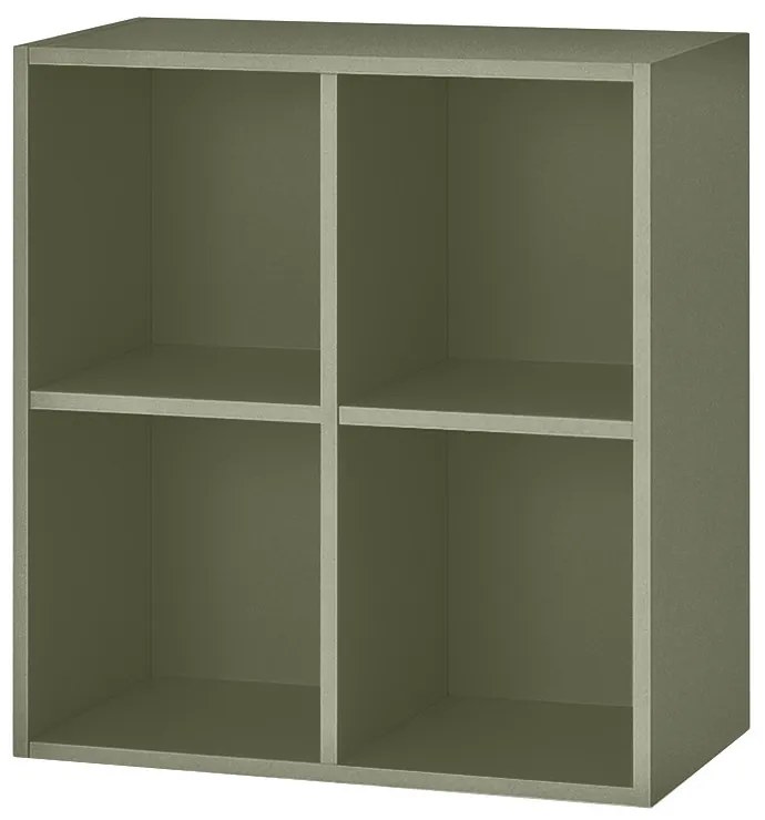 Boxie nyitott fali szekrény 80x80x37 cm zöld