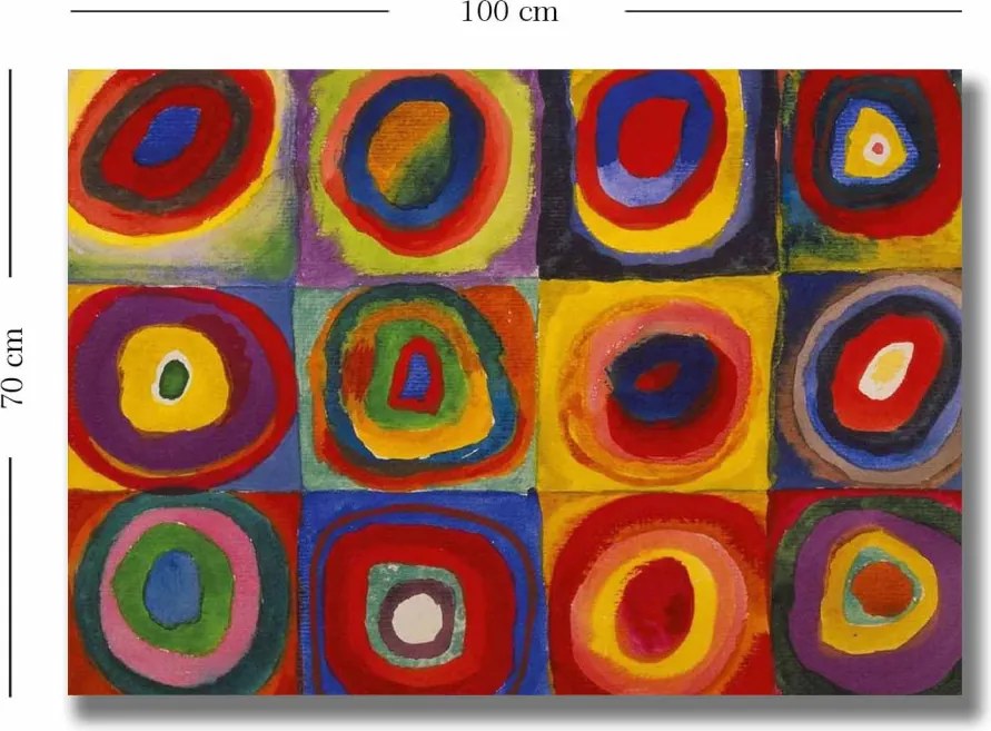 70100KANDINSKY008 Kandinsky vászonkép, 70 x 100 cm