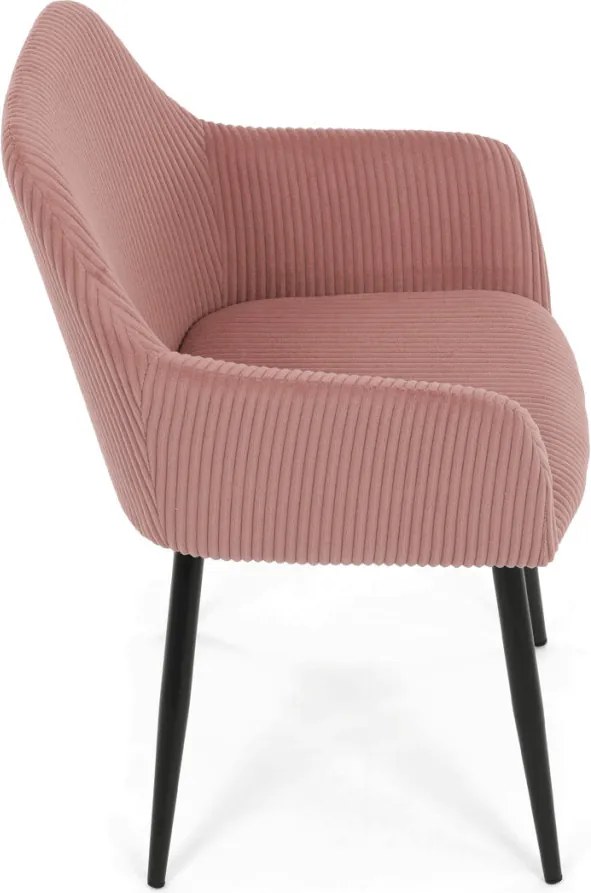 Étkezőszék rózsaszín kordbársony kárpittal – DCH-V4009 PINK6