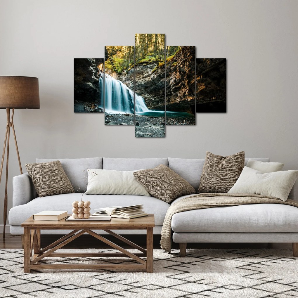 Erdei vízesés képe (150x105 cm)