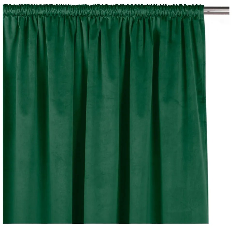 Zöld bársony dimout (részleges sötétítő) függöny 140x250 cm Velto – Filumi
