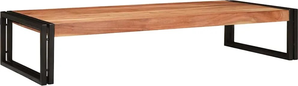 vidaXL Fürdőszobai polc polcokkal Barna 120 x 50 x 23 cm Tömör Akácfa