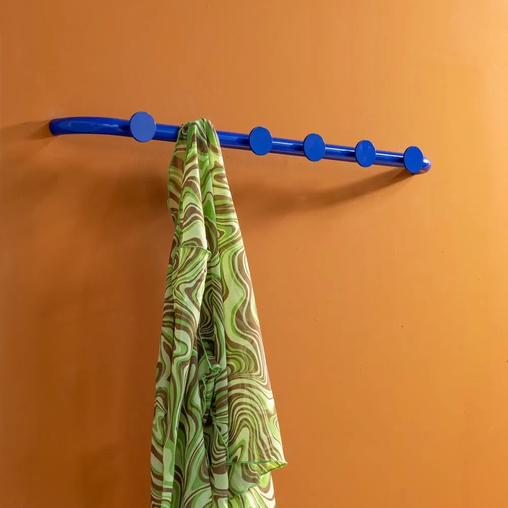 Kék fém fali fogas 75 cm Retro – Spinder Design