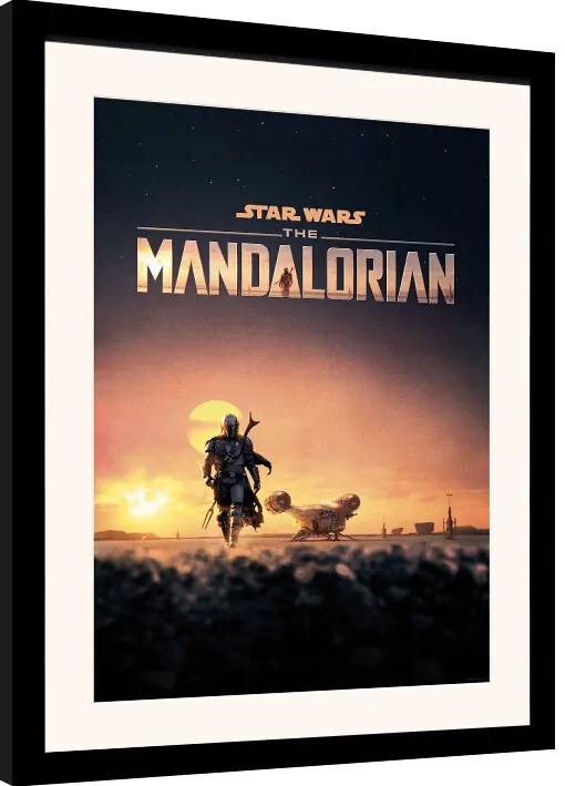 Keretezett poszter Star Wars: The Mandalorian