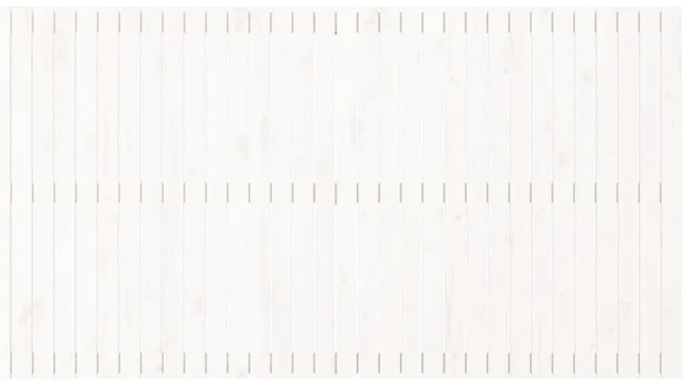 fehér tömör fenyőfa fali fejtámla 204 x 3 x 110 cm