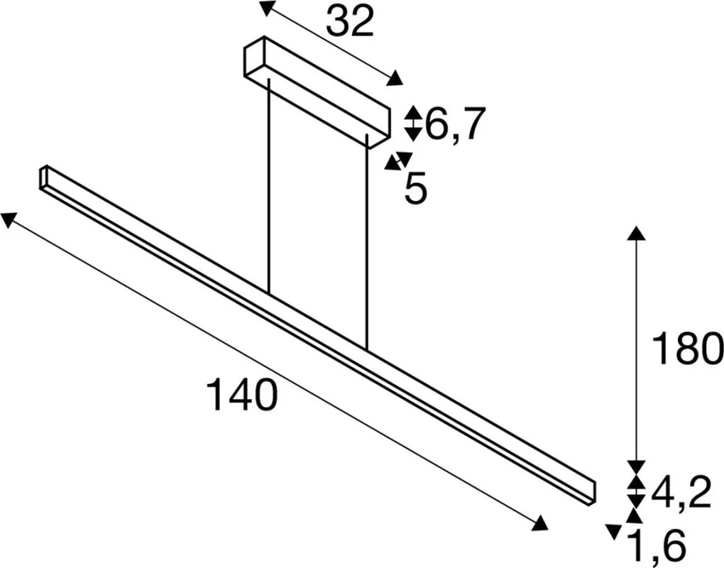 SLV 1006189 ONE Modern Led Függesztett Lámpa Fehér LED IP20