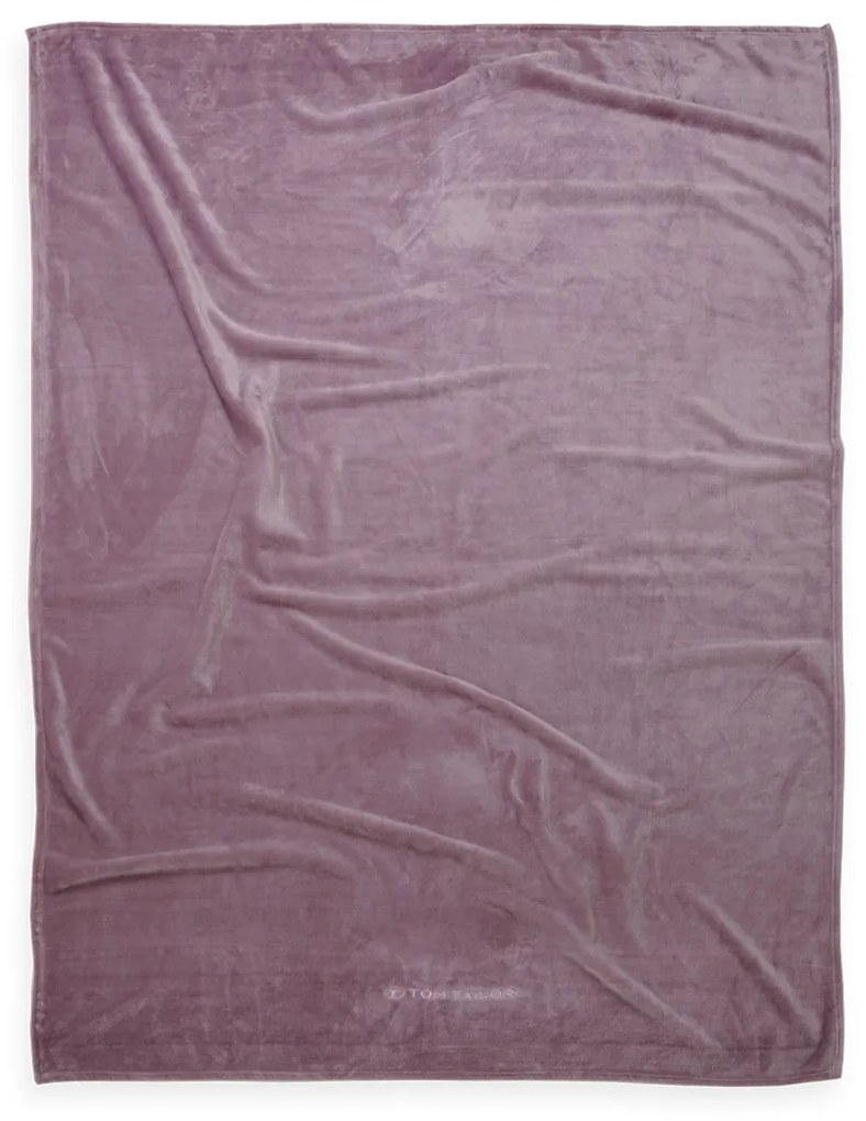 Tom Tailor Wellsoft Cozy Mauve pléd, 150 x 200 cm