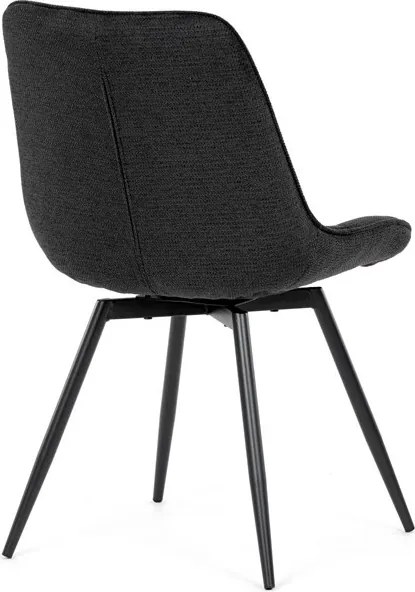 Étkezőszék fekete, szövet anyag HC-T1130 BK2
