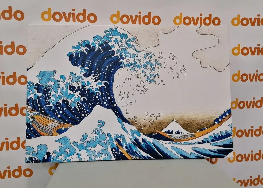 Kép reprodukció Kanagawa nagy hulláma - Kacušika Hokusai