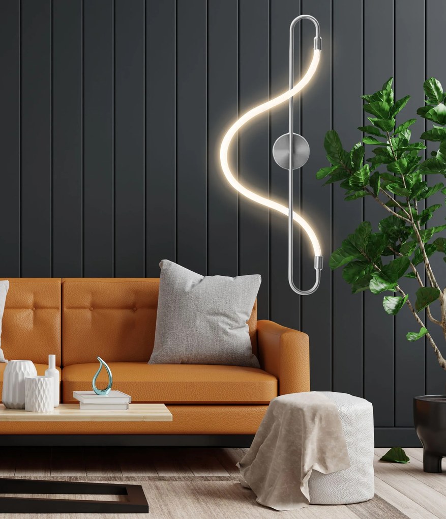 Szerszámlámpa, LED fali lámpa 25W APP859-W Hosszú króm, króm, OSW-03994