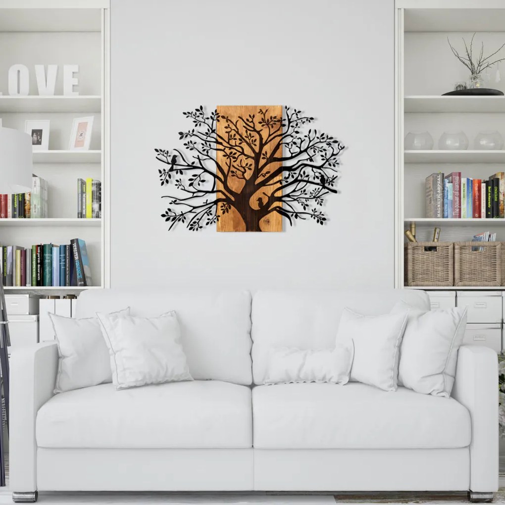Kavak fém fali dekoráció, 85×58 cm