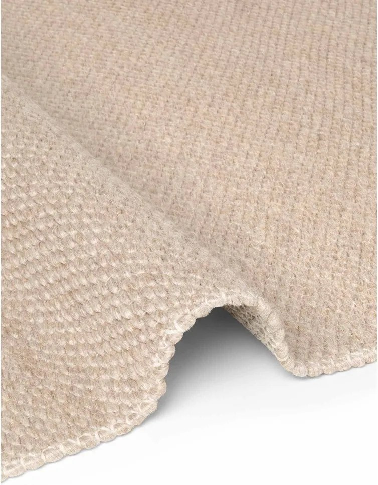 Bézs kézi szövésű gyapjú szőnyeg 140x200 cm Lyon Beans – Elle Decoration