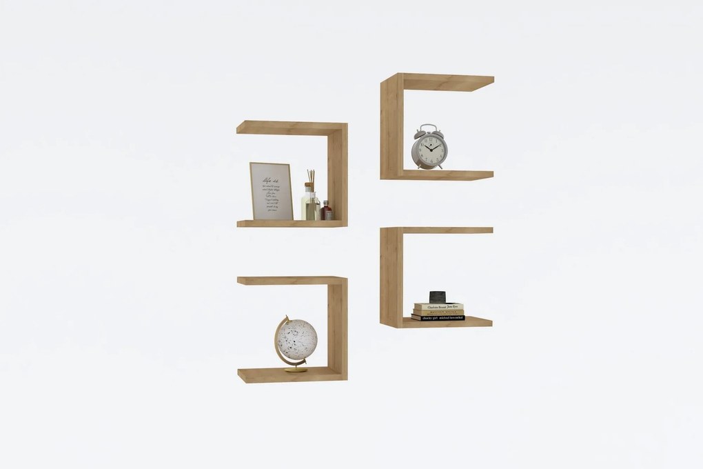 Fali polc Base - Sapphire Oak
